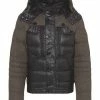 WELLENSTEYN Steppjacke "Stargate", Abnehmbare Kapuze, , Wärmend, Stehkragen, Für Herren BLACK/ BROWN.