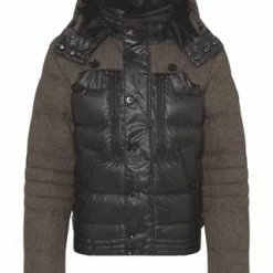 WELLENSTEYN Steppjacke "Stargate", Abnehmbare Kapuze, , Wärmend, Stehkragen, Für Herren BLACK/ BROWN.