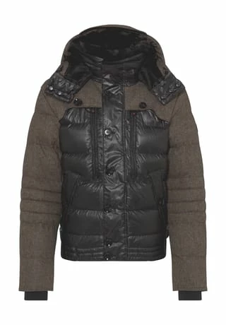 WELLENSTEYN Steppjacke "Stargate", Abnehmbare Kapuze, , Wärmend, Stehkragen, Für Herren BLACK/ BROWN. 3 WELLENSTEYN Steppjacke "Stargate", Abnehmbare Kapuze, , Wärmend, Stehkragen, Für Herren BLACK/ BROWN.