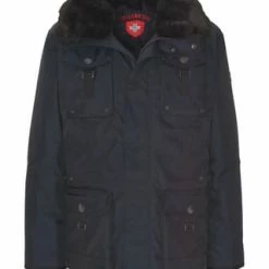 WELLENSTEYN Funktionsjacke "Leuchtcraft", Verschweißte Nähte, Webpelz, Kapuze, Für Herren MIDNIGHTBLUE