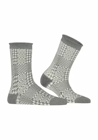 Woodland Socken, Hahnentritt, für Damen ESPRIT Woodland Socken, Hahnentritt, Für Damen 3400 LIGHT GREY -Galeria Geschäft unnamed file 103