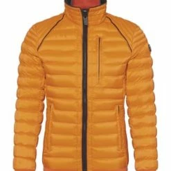 WELLENSTEYN Funktionssteppjacke "Molecule Men", Stehkragen, Für Herren ORANGEMETA