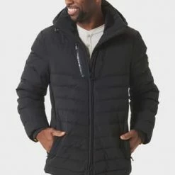 WELLENSTEYN Funktionsjacke "Carmenere", Gesteppt, Stehkragen, Kapuze, Für Herren BLACK -Galeria Geschäft unnamed file 1076