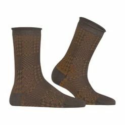 ESPRIT Woodland Socken, Hahnentritt, Für Damen 5456 TEAK MELANGE -Galeria Geschäft unnamed file 108