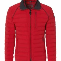 WELLENSTEYN Steppjacke "Molecule", Stehkragen, Emblem, Uni, Für Herren RED