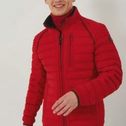 WELLENSTEYN Steppjacke "Molecule", Stehkragen, Emblem, Uni, Für Herren RED -Galeria Geschäft unnamed file 1092