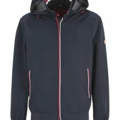 WELLENSTEYN Jacke "College", Stehkragen, Zweiwege-Reißverschluss, Für Herren DARKNAVY/ RED