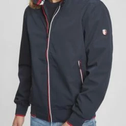 WELLENSTEYN Jacke "College", Stehkragen, Zweiwege-Reißverschluss, Für Herren DARKNAVY/ RED -Galeria Geschäft unnamed file 1118