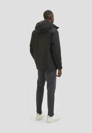 SELECTED Winterjacke, Wasserabweisend, Winddicht, Kapuze, Für Herren 179099 BLACK 4 SELECTED Winterjacke, Wasserabweisend, Winddicht, Kapuze, Für Herren 179099 BLACK – Bild 2