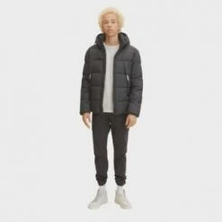 DENIM TOM TAILOR Steppjacke, Kapuze, Stehkragen, Für Herren 29999 BLACK -Galeria Geschäft unnamed file 1174