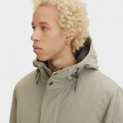 DENIM TOM TAILOR Jacke, Regular-Fit, Kapuze, Für Herren 10415 DUSTY OLIVE -Galeria Geschäft unnamed file 1179