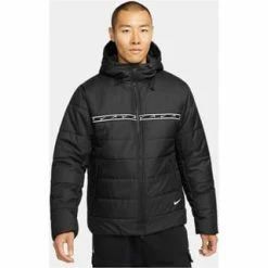 NIKE SPORTSWEAR Steppjacke NSW Repeat Reißverschluss,Reißverschluss-Tasche,Taschen Therma-FIT Herren Black-black-white-white -Galeria Geschäft unnamed file 1256