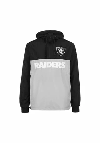 New Era NFL Las Vegas Raiders Windbreaker Herren Schwarz/ Grau 3 New Era NFL Las Vegas Raiders Windbreaker Herren Schwarz/ Grau