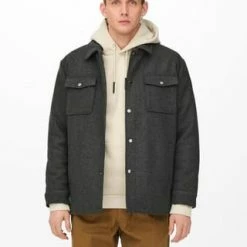 Only & Sons Jacke Dark Grey Melange -Galeria Geschäft unnamed file 1299
