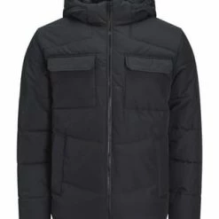 ORIGINALS By JACK & JONES Steppjacke, Brusttaschen, Kapuze, Für Herren 178012 BLACK