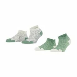 ESPRIT Sneakersocken, 2er-Pack, Verstärkter Zehen- Und Fersenbereich, Für Damen 0040 GRÜN