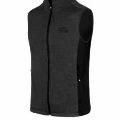 Normani® Herren Strick-Fleeceweste Shamattawa Anthrazit