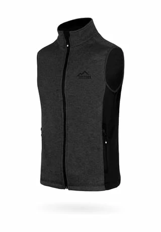 Normani® Herren Strick-Fleeceweste Shamattawa Anthrazit 3 Normani® Herren Strick-Fleeceweste Shamattawa Anthrazit