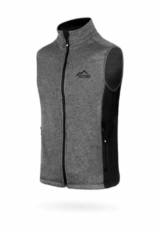 Normani® Herren Strick-Fleeceweste Shamattawa Grau 3 Normani® Herren Strick-Fleeceweste Shamattawa Grau