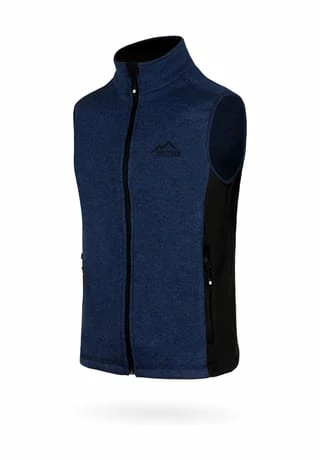 Normani® Herren Strick-Fleeceweste Shamattawa Navy 2 Normani® Herren Strick-Fleeceweste Shamattawa Navy