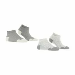 ESPRIT Sneakersocken, 2er-Pack, Verstärkter Zehen- Und Fersenbereich, Für Damen 0050 GRAU -Galeria Geschäft unnamed file 163