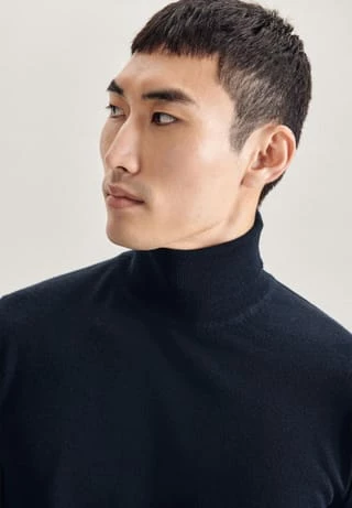 Seidensticker Pullover, Rollkragen, Für Herren 19 19 NAVY 5 Seidensticker Pullover, Rollkragen, Für Herren 19 19 NAVY – Bild 3