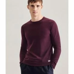 Seidensticker Pullover Schwarze Rose Rot