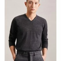 Seidensticker Pullover Schwarze Rose Grau