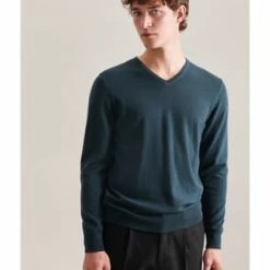 Seidensticker Pullover Schwarze Rose Grün