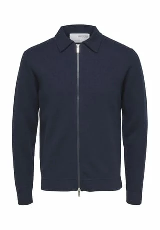 SELECTED Strickjacke, Klappkragen, Für Herren 186839 SKY CAPTAI 3 SELECTED Strickjacke, Klappkragen, Für Herren 186839 SKY CAPTAI
