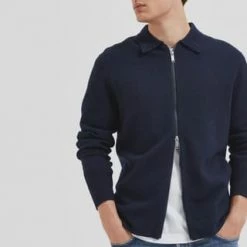 SELECTED Strickjacke, Klappkragen, Für Herren 186839 SKY CAPTAI 10 SELECTED Strickjacke, Klappkragen, Für Herren 186839 SKY CAPTAI -Galeria Geschäft unnamed file 1695