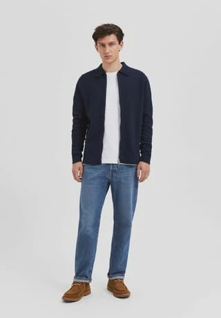 SELECTED Strickjacke, Klappkragen, Für Herren 186839 SKY CAPTAI 7 SELECTED Strickjacke, Klappkragen, Für Herren 186839 SKY CAPTAI – Bild 5