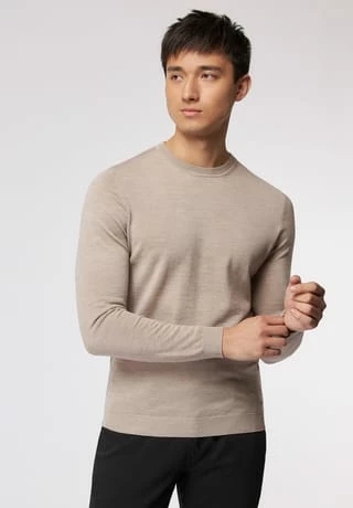 Strickpullover Merinowolle - Easy Care ROY ROBSON Strickpullover Merinowolle - Easy Care Open Brown -Galeria Geschäft unnamed file 1726