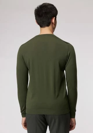 Strickpullover Merinowolle - Easy Care ROY ROBSON Strickpullover Merinowolle - Easy Care Dark Green -Galeria Geschäft unnamed file 1732