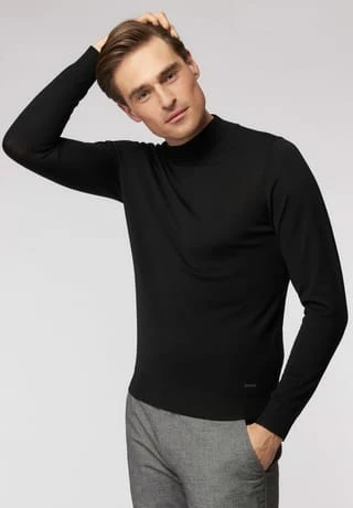 ROY ROBSON Pullover, Stehkragen, Rippbündchen, Für Herren A001 BLACK 4 ROY ROBSON Pullover, Stehkragen, Rippbündchen, Für Herren A001 BLACK – Bild 2