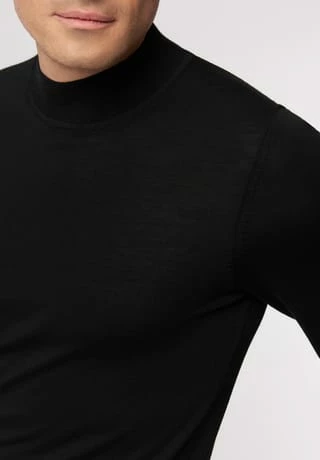 ROY ROBSON Pullover, Stehkragen, Rippbündchen, Für Herren A001 BLACK 6 ROY ROBSON Pullover, Stehkragen, Rippbündchen, Für Herren A001 BLACK – Bild 4