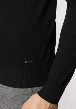 ROY ROBSON Pullover, Stehkragen, Rippbündchen, Für Herren A001 BLACK 7 ROY ROBSON Pullover, Stehkragen, Rippbündchen, Für Herren A001 BLACK – Bild 5