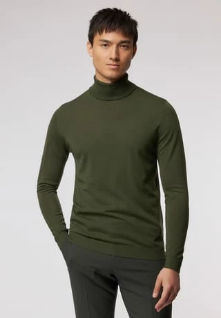 ROY ROBSON Strickrollkragenpull Merinowolle - Easy Care Dark Green 4 ROY ROBSON Strickrollkragenpull Merinowolle - Easy Care Dark Green – Bild 2