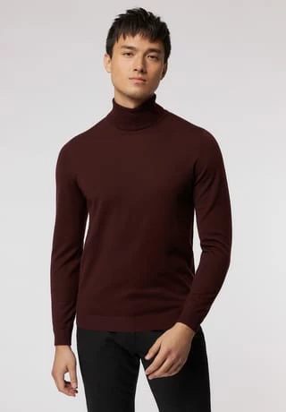 ROY ROBSON Pullover, Rollkragen, Für Herren A601 DARK RED 4 ROY ROBSON Pullover, Rollkragen, Für Herren A601 DARK RED – Bild 2