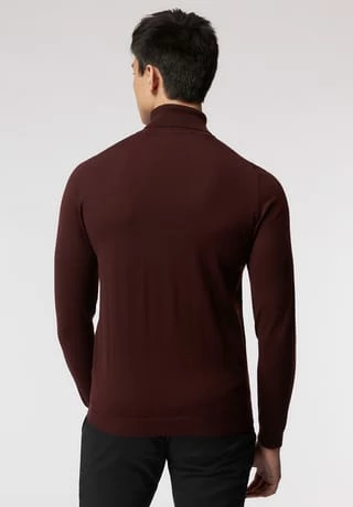 ROY ROBSON Pullover, Rollkragen, Für Herren A601 DARK RED 5 ROY ROBSON Pullover, Rollkragen, Für Herren A601 DARK RED – Bild 3