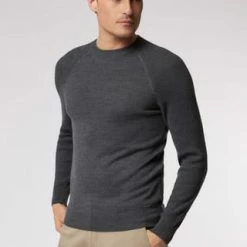 ROY ROBSON Strickpullover Merino Mix - Strukturwechsel Silver -Galeria Geschäft unnamed file 1772