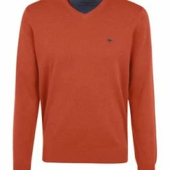 Fynch-Hatton® Pullover, V-Ausschnitt, Für Herren Orange