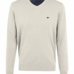 Fynch-Hatton® Pullover, V-Ausschnitt, Für Herren Weiß