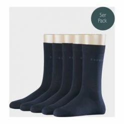 ESPRIT Socken "Solid Essential", 5er Pack, Feinrippbündchen, Für Damen 6120 MARINE -Galeria Geschäft unnamed file 18