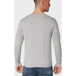TOM TAILOR Strickpullover, Basic, Rippbündchen, Für Herren Grau 19 TOM TAILOR Strickpullover, Basic, Rippbündchen, Für Herren Grau -Galeria Geschäft unnamed file 1810