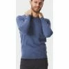 TOM TAILOR Strickpullover, Basic, Rippbündchen, Für Herren Stahlblau -Galeria Geschäft unnamed file 1819