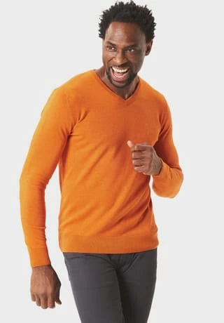 TOM TAILOR Pullover, V-Ausschnitt, Für Herren 18647 AUTUMN ORAN 7 TOM TAILOR Pullover, V-Ausschnitt, Für Herren 18647 AUTUMN ORAN – Bild 5