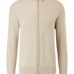 S.Oliver Red Label Strickjacke, Stehkragen, Für Herren 81W0 BEIGE MELA