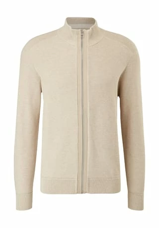 S.Oliver Red Label Strickjacke, Stehkragen, Für Herren 81W0 BEIGE MELA 3 S.Oliver Red Label Strickjacke, Stehkragen, Für Herren 81W0 BEIGE MELA