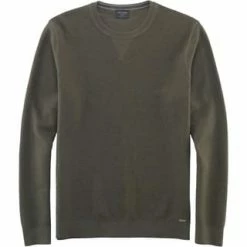 OLYMP Pullover, Uni, Für Herren 49 DUNKELGRÜN